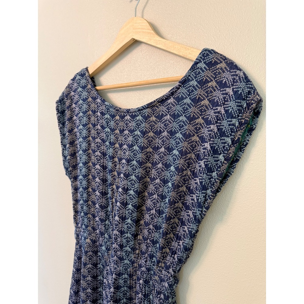 Ace & Jig Carnaby Jumpsuit Blue Geometric Cotton Gauze Size S Pockets - Picture 4 of 8